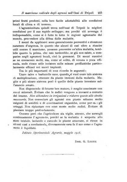 L'agricoltura coloniale organo dell'Istituto agricolo coloniale italiano e dell'Ufficio agrario sperimentale dell'Eritrea