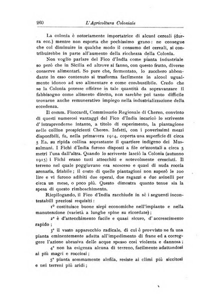 L'agricoltura coloniale organo dell'Istituto agricolo coloniale italiano e dell'Ufficio agrario sperimentale dell'Eritrea