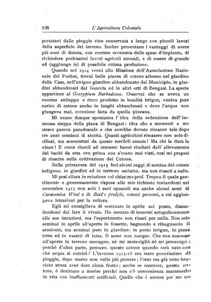 L'agricoltura coloniale organo dell'Istituto agricolo coloniale italiano e dell'Ufficio agrario sperimentale dell'Eritrea