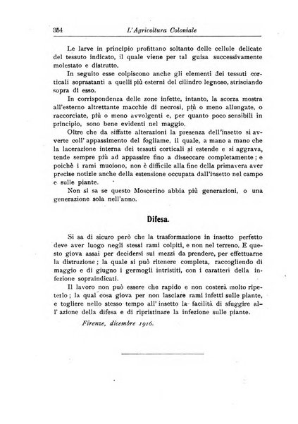 L'agricoltura coloniale organo dell'Istituto agricolo coloniale italiano e dell'Ufficio agrario sperimentale dell'Eritrea