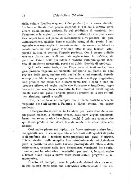 L'agricoltura coloniale organo dell'Istituto agricolo coloniale italiano e dell'Ufficio agrario sperimentale dell'Eritrea