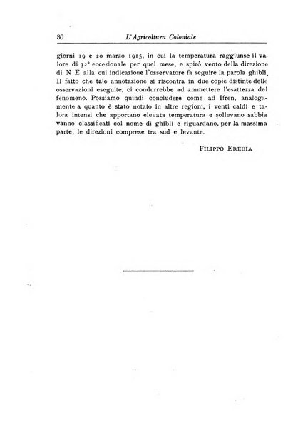 L'agricoltura coloniale organo dell'Istituto agricolo coloniale italiano e dell'Ufficio agrario sperimentale dell'Eritrea