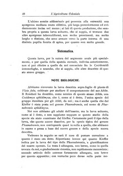 L'agricoltura coloniale organo dell'Istituto agricolo coloniale italiano e dell'Ufficio agrario sperimentale dell'Eritrea