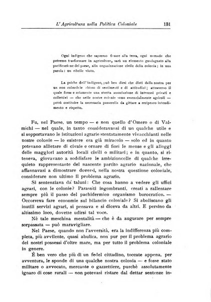 L'agricoltura coloniale organo dell'Istituto agricolo coloniale italiano e dell'Ufficio agrario sperimentale dell'Eritrea