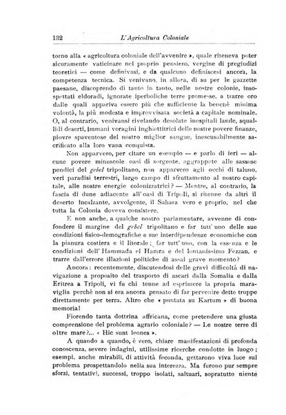 L'agricoltura coloniale organo dell'Istituto agricolo coloniale italiano e dell'Ufficio agrario sperimentale dell'Eritrea