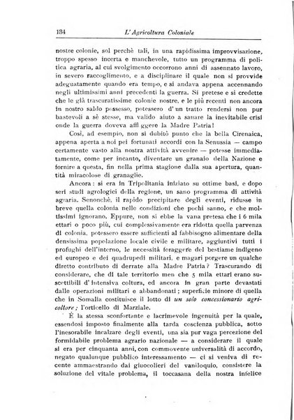 L'agricoltura coloniale organo dell'Istituto agricolo coloniale italiano e dell'Ufficio agrario sperimentale dell'Eritrea