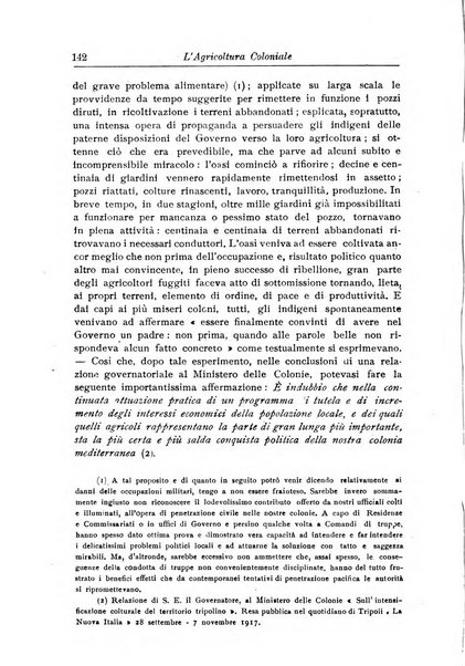 L'agricoltura coloniale organo dell'Istituto agricolo coloniale italiano e dell'Ufficio agrario sperimentale dell'Eritrea