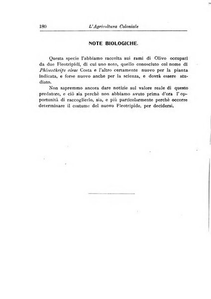 L'agricoltura coloniale organo dell'Istituto agricolo coloniale italiano e dell'Ufficio agrario sperimentale dell'Eritrea