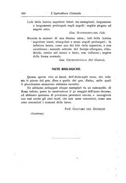 L'agricoltura coloniale organo dell'Istituto agricolo coloniale italiano e dell'Ufficio agrario sperimentale dell'Eritrea