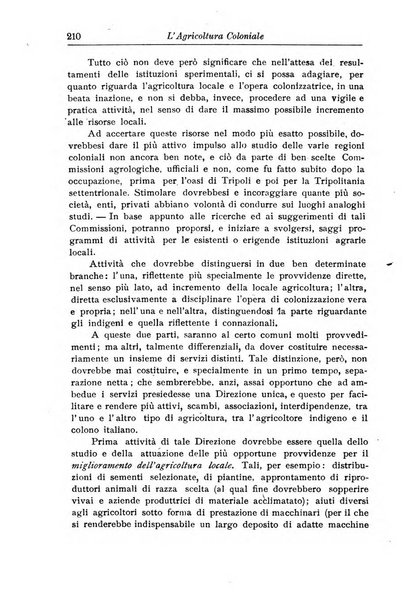 L'agricoltura coloniale organo dell'Istituto agricolo coloniale italiano e dell'Ufficio agrario sperimentale dell'Eritrea