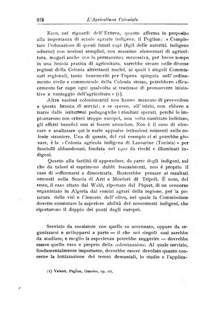 L'agricoltura coloniale organo dell'Istituto agricolo coloniale italiano e dell'Ufficio agrario sperimentale dell'Eritrea