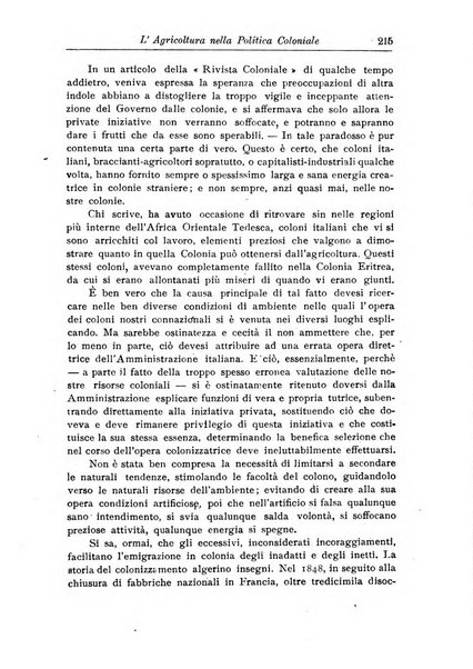 L'agricoltura coloniale organo dell'Istituto agricolo coloniale italiano e dell'Ufficio agrario sperimentale dell'Eritrea