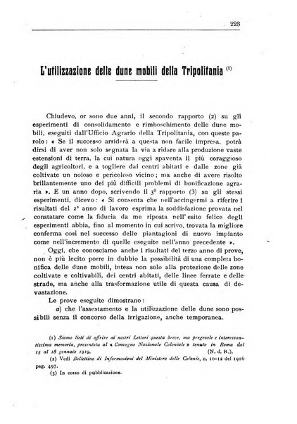 L'agricoltura coloniale organo dell'Istituto agricolo coloniale italiano e dell'Ufficio agrario sperimentale dell'Eritrea