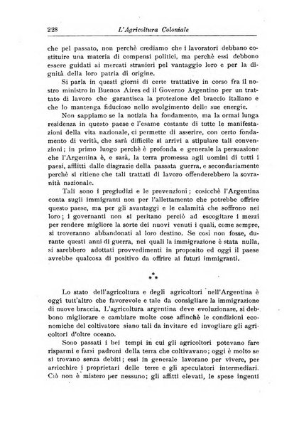 L'agricoltura coloniale organo dell'Istituto agricolo coloniale italiano e dell'Ufficio agrario sperimentale dell'Eritrea