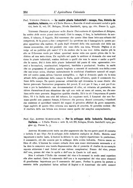 L'agricoltura coloniale organo dell'Istituto agricolo coloniale italiano e dell'Ufficio agrario sperimentale dell'Eritrea