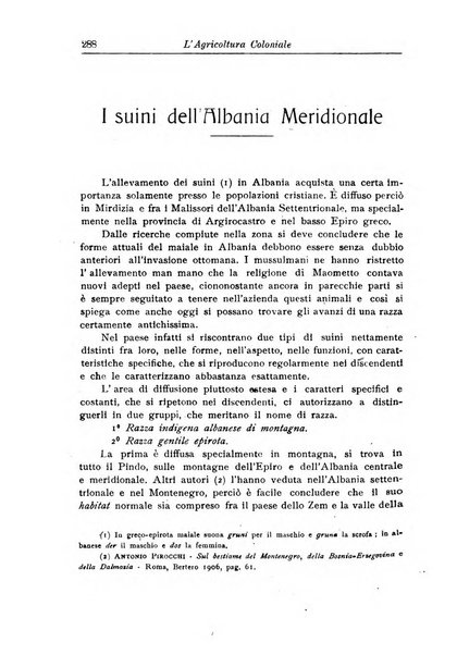 L'agricoltura coloniale organo dell'Istituto agricolo coloniale italiano e dell'Ufficio agrario sperimentale dell'Eritrea