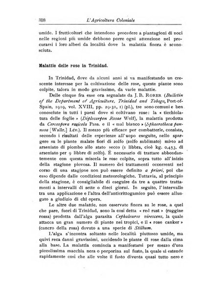 L'agricoltura coloniale organo dell'Istituto agricolo coloniale italiano e dell'Ufficio agrario sperimentale dell'Eritrea