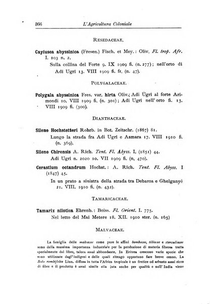 L'agricoltura coloniale organo dell'Istituto agricolo coloniale italiano e dell'Ufficio agrario sperimentale dell'Eritrea