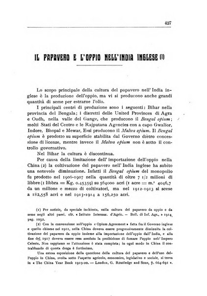 L'agricoltura coloniale organo dell'Istituto agricolo coloniale italiano e dell'Ufficio agrario sperimentale dell'Eritrea