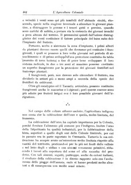 L'agricoltura coloniale organo dell'Istituto agricolo coloniale italiano e dell'Ufficio agrario sperimentale dell'Eritrea