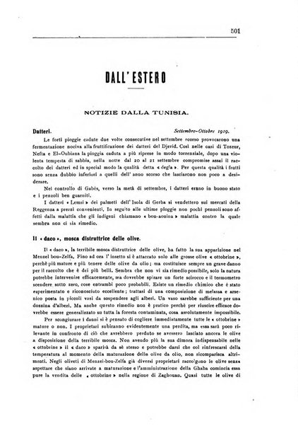 L'agricoltura coloniale organo dell'Istituto agricolo coloniale italiano e dell'Ufficio agrario sperimentale dell'Eritrea