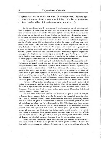 L'agricoltura coloniale organo dell'Istituto agricolo coloniale italiano e dell'Ufficio agrario sperimentale dell'Eritrea