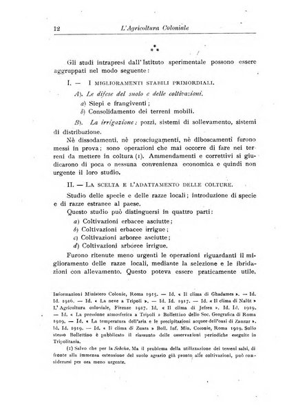 L'agricoltura coloniale organo dell'Istituto agricolo coloniale italiano e dell'Ufficio agrario sperimentale dell'Eritrea