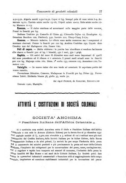 L'agricoltura coloniale organo dell'Istituto agricolo coloniale italiano e dell'Ufficio agrario sperimentale dell'Eritrea