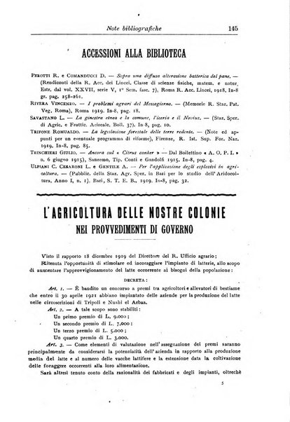 L'agricoltura coloniale organo dell'Istituto agricolo coloniale italiano e dell'Ufficio agrario sperimentale dell'Eritrea