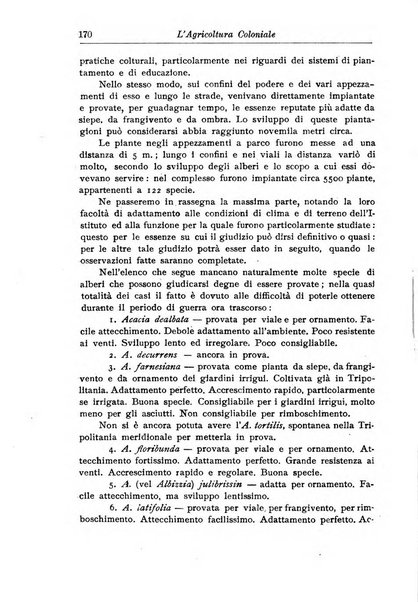 L'agricoltura coloniale organo dell'Istituto agricolo coloniale italiano e dell'Ufficio agrario sperimentale dell'Eritrea