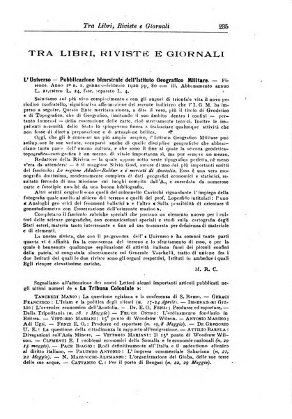 L'agricoltura coloniale organo dell'Istituto agricolo coloniale italiano e dell'Ufficio agrario sperimentale dell'Eritrea