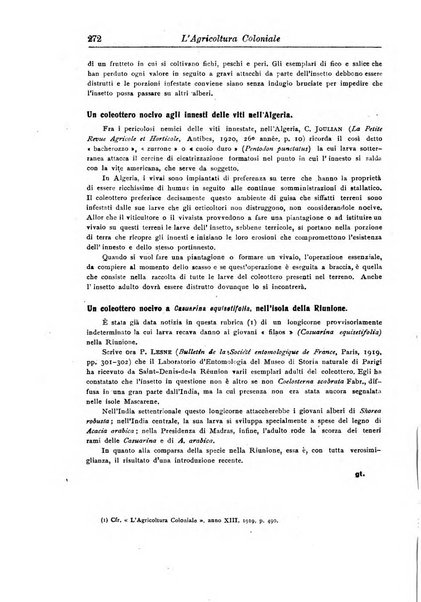 L'agricoltura coloniale organo dell'Istituto agricolo coloniale italiano e dell'Ufficio agrario sperimentale dell'Eritrea