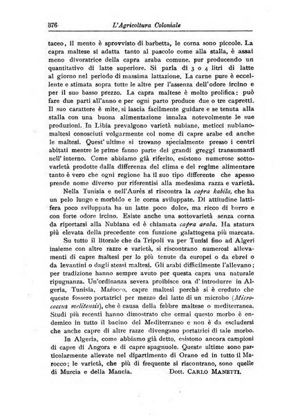 L'agricoltura coloniale organo dell'Istituto agricolo coloniale italiano e dell'Ufficio agrario sperimentale dell'Eritrea