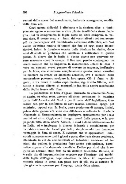 L'agricoltura coloniale organo dell'Istituto agricolo coloniale italiano e dell'Ufficio agrario sperimentale dell'Eritrea