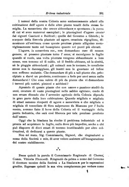 L'agricoltura coloniale organo dell'Istituto agricolo coloniale italiano e dell'Ufficio agrario sperimentale dell'Eritrea