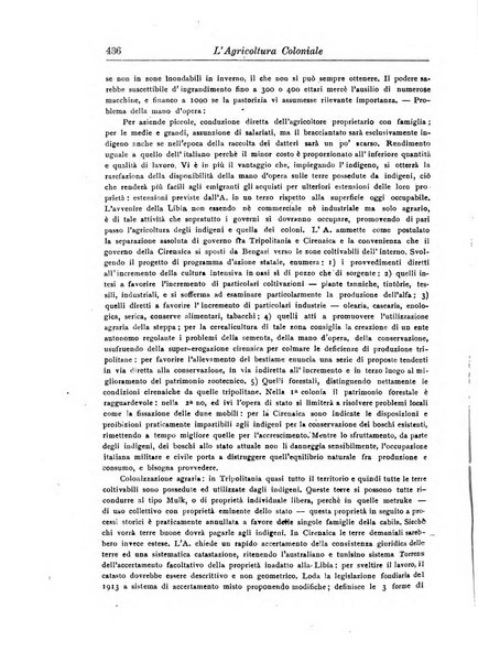 L'agricoltura coloniale organo dell'Istituto agricolo coloniale italiano e dell'Ufficio agrario sperimentale dell'Eritrea