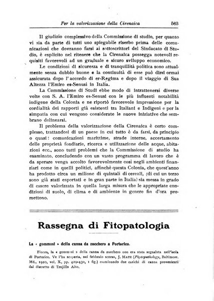 L'agricoltura coloniale organo dell'Istituto agricolo coloniale italiano e dell'Ufficio agrario sperimentale dell'Eritrea