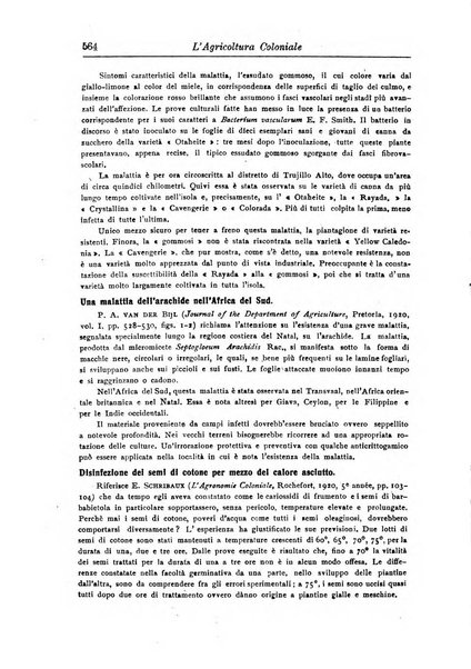 L'agricoltura coloniale organo dell'Istituto agricolo coloniale italiano e dell'Ufficio agrario sperimentale dell'Eritrea