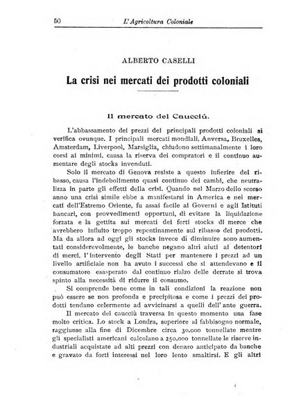 L'agricoltura coloniale organo dell'Istituto agricolo coloniale italiano e dell'Ufficio agrario sperimentale dell'Eritrea