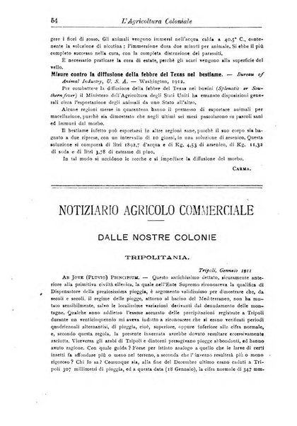 L'agricoltura coloniale organo dell'Istituto agricolo coloniale italiano e dell'Ufficio agrario sperimentale dell'Eritrea