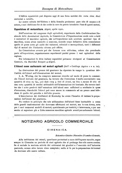 L'agricoltura coloniale organo dell'Istituto agricolo coloniale italiano e dell'Ufficio agrario sperimentale dell'Eritrea