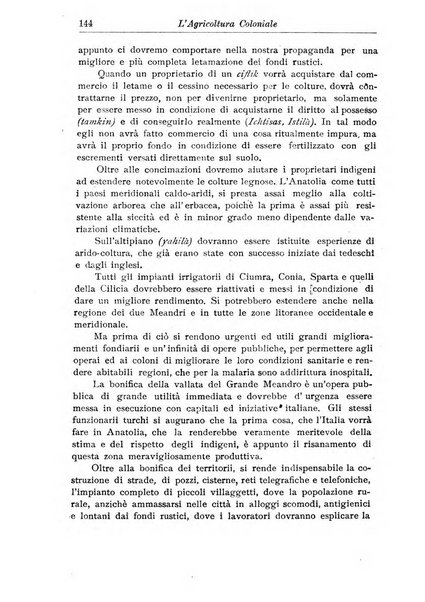 L'agricoltura coloniale organo dell'Istituto agricolo coloniale italiano e dell'Ufficio agrario sperimentale dell'Eritrea