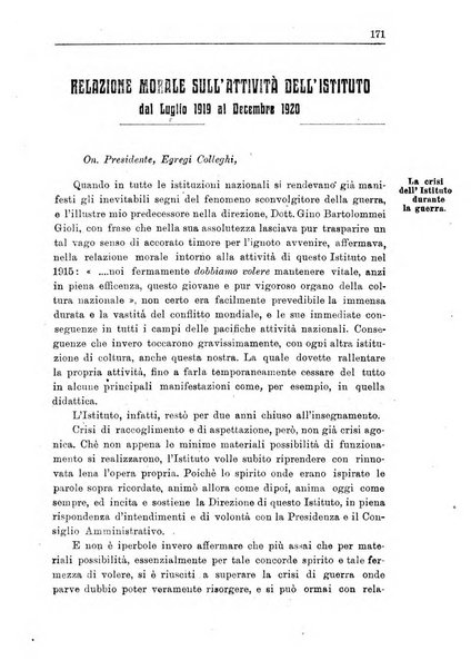 L'agricoltura coloniale organo dell'Istituto agricolo coloniale italiano e dell'Ufficio agrario sperimentale dell'Eritrea