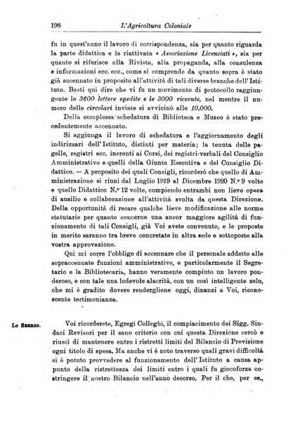 L'agricoltura coloniale organo dell'Istituto agricolo coloniale italiano e dell'Ufficio agrario sperimentale dell'Eritrea