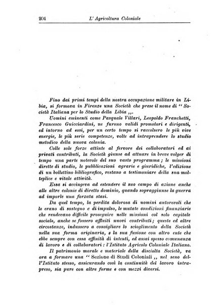 L'agricoltura coloniale organo dell'Istituto agricolo coloniale italiano e dell'Ufficio agrario sperimentale dell'Eritrea