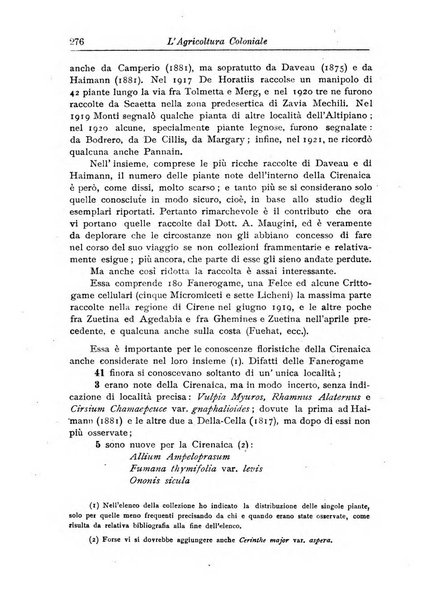 L'agricoltura coloniale organo dell'Istituto agricolo coloniale italiano e dell'Ufficio agrario sperimentale dell'Eritrea