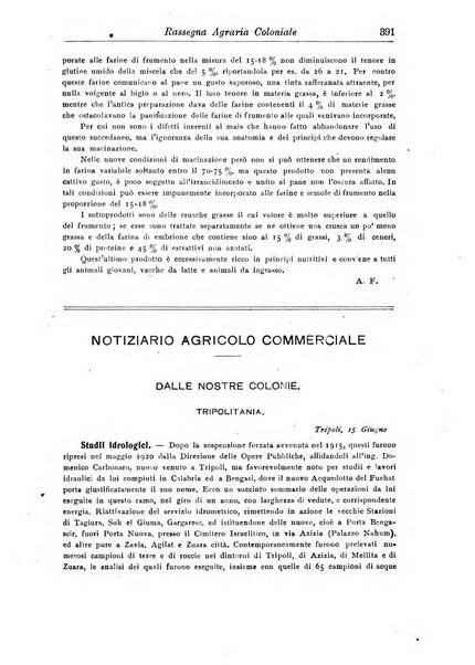 L'agricoltura coloniale organo dell'Istituto agricolo coloniale italiano e dell'Ufficio agrario sperimentale dell'Eritrea