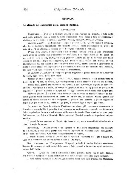 L'agricoltura coloniale organo dell'Istituto agricolo coloniale italiano e dell'Ufficio agrario sperimentale dell'Eritrea