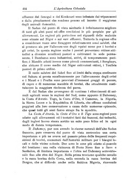 L'agricoltura coloniale organo dell'Istituto agricolo coloniale italiano e dell'Ufficio agrario sperimentale dell'Eritrea