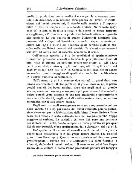 L'agricoltura coloniale organo dell'Istituto agricolo coloniale italiano e dell'Ufficio agrario sperimentale dell'Eritrea